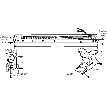 29in Window Channel Balance